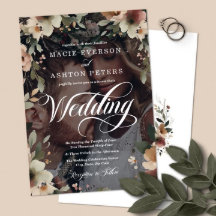 Rustic Floral Cottagecore Picture Overlay Wedding