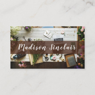 Rustic Floral Design Florist Business Card