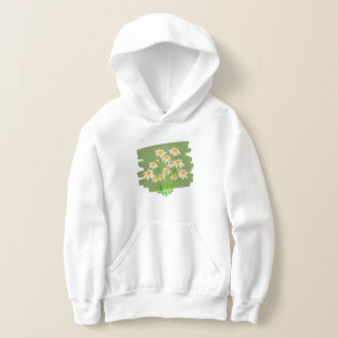 Rustic Floral Design on Green Background