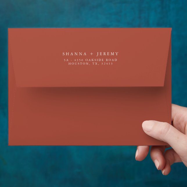 Rustic Floral Elegant | Wedding Envelope (Hand)