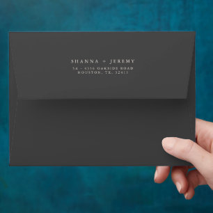 Rustic Floral Elegant Wedding Envelope