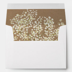 Rustic Floral Envelope Liner