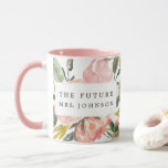 Rustic Floral Future Mrs. Coffee Mug<br><div class="desc">Cheers to the soon-to-be new Mrs! Easily customise with your name!

Visit our website for more designs and inspiration: www.creativeuniondesign.com</div>