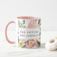 Rustic Floral Future Mrs. Coffee Mug