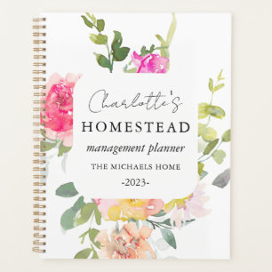 Rustic Floral Homestead Management Planner