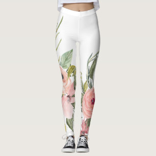 Rustic Floral Leggings - Leggings