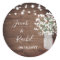Rustic Floral Mason Jar & Lights Wedding