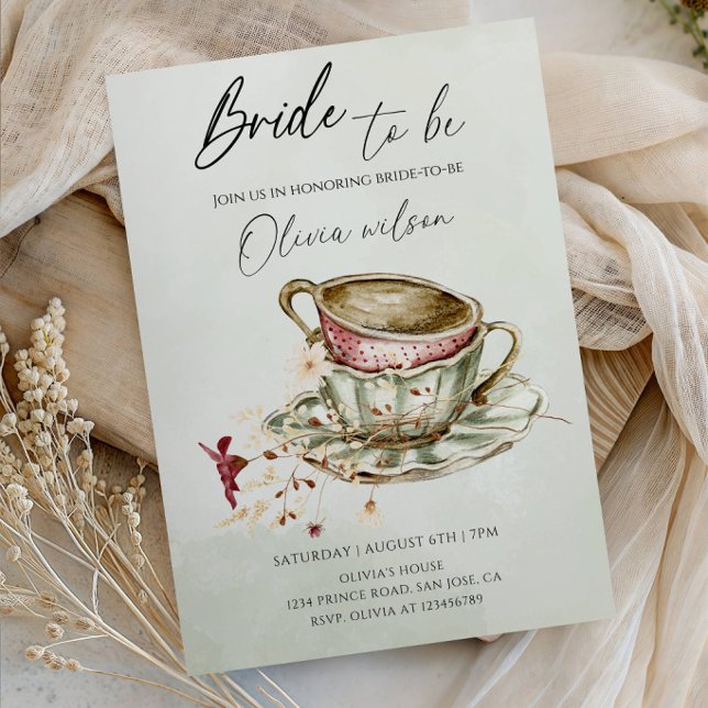 Rustic Floral Meadow Bride-to-Be Party Invitation (Creator Uploaded)