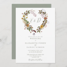 Rustic Floral QR Code Modern Sage Green Wedding
