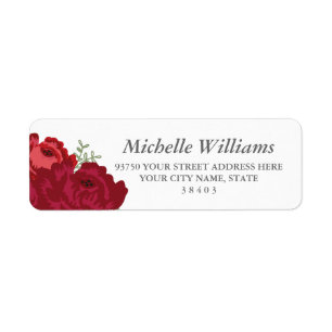 Rustic Floral Return Address Labels