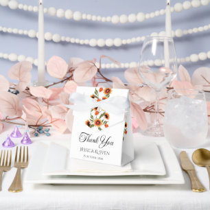 Rustic Floral Scandinavian Folk-Inspired Wedding Favour Box