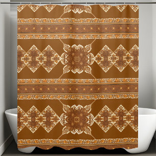 Rustic Floral Shower Curtain