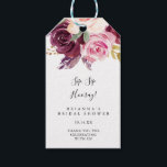 Rustic Floral Sip Sip Hooray Bridal Shower Gift Tags<br><div class="desc">These rustic floral sip sip hooray bridal shower gift tags are perfect for a modern wedding shower. The design features beautiful and colourful hand-drawn flowers and foliage,  elegantly arranged into attractive bouquets.</div>