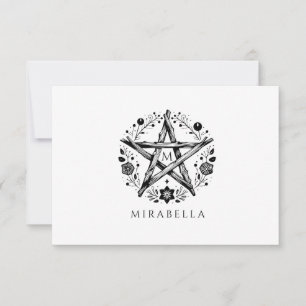 Rustic Floral Star Card