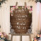Rustic Floral String Light Lace Bridal Shower Sign
