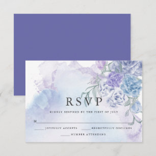 Rustic Floral Watercolor RSVP Card