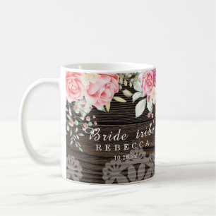 Rustic Floral Wedding Bride tribe Coffee Mug