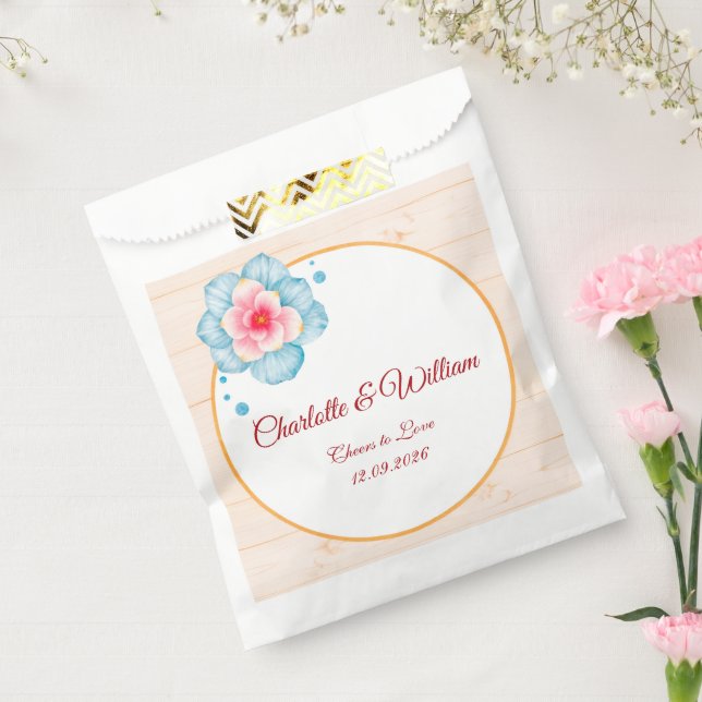 Rustic Floral Wedding Favour Bags (Sealed)