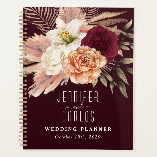 Rustic Floral Wedding Planner (Front)