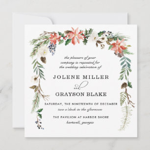 Rustic Floral   Winter Botanical Wedding