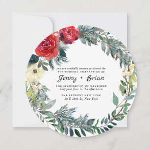 Rustic Floral   Winter Botanical Wedding