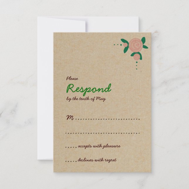 Rustic Floral Wreath Response (Front)