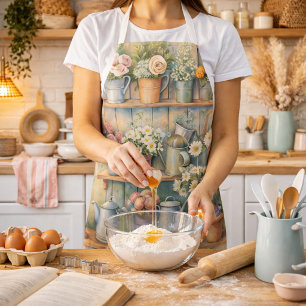 Rustic Flower Market – Vintage Cottagecore Apron