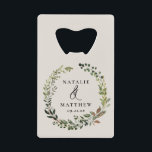 Rustic foliage wreath fall winter wedding party<br><div class="desc">Rustic foliage wreath couples name wedding party design. With beautiful watercolor foliage,  white florals and script hand writing. This modern design is sure to set the style for your upcoming party.</div>