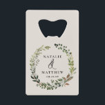 Rustic foliage wreath fall winter wedding party<br><div class="desc">Rustic foliage wreath couples name wedding party design. With beautiful watercolor foliage,  white florals and script hand writing. This modern design is sure to set the style for your upcoming party.</div>