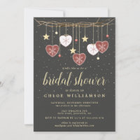 Rustic Folk Art Hearts Bridal Shower