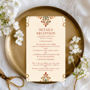 Rustic Folk Botanical Mexican Enclosure Card