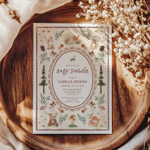 Rustic Forest Baby Shower Invitation