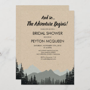 Rustic Forest Bridal Shower Invitation