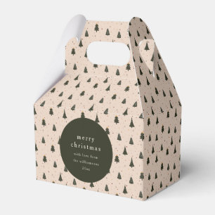 Rustic Forest Green Christmas Trees Gift From Favour Box