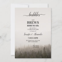 Rustic Forest Misty Landscape Engagement Party