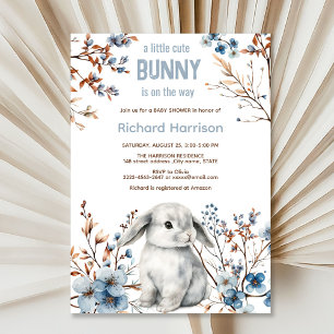 Rustic forest Oh deer cute baby shower invitation