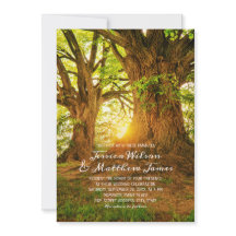 Rustic Forest Summer Tree Greenery Country Wedding