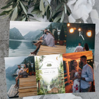 Rustic Forest Waterfall Wedding | Save the Date