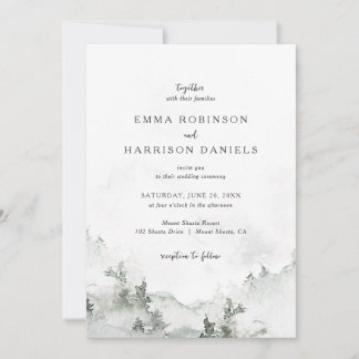 Rustic Forest Wedding Invitation