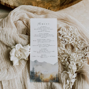 Rustic Forest Wedding Menu
