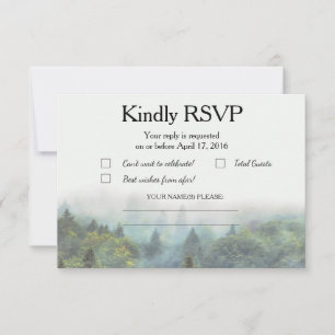 Rustic Forest Wedding RSVP