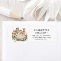 Rustic Forest Woodland Animals Return Address