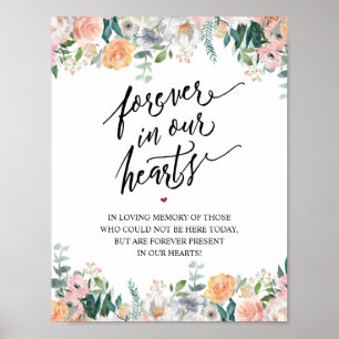 Rustic Forever In Our Hearts Memorial Sign