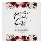 Rustic Forever In Our Hearts Memorial Sign