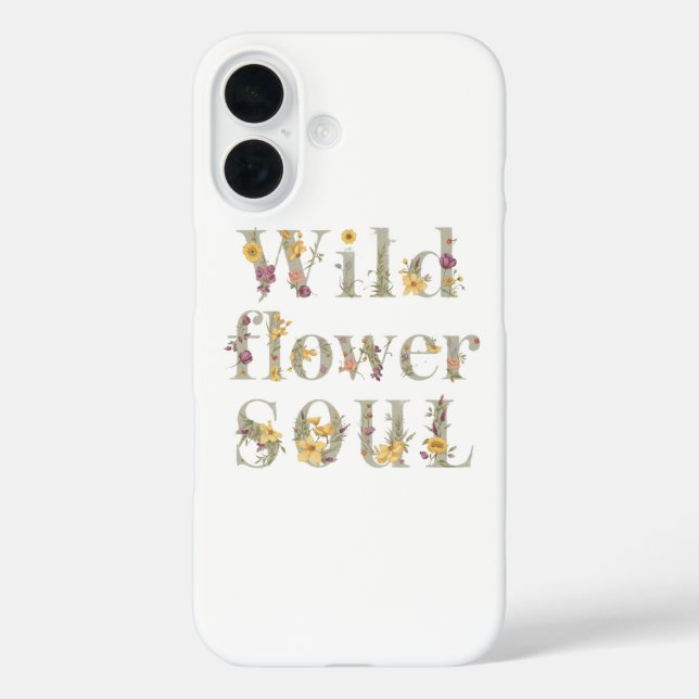 Rustic Free Spirit Botanical Typography Case-Mate iPhone Case (Back)