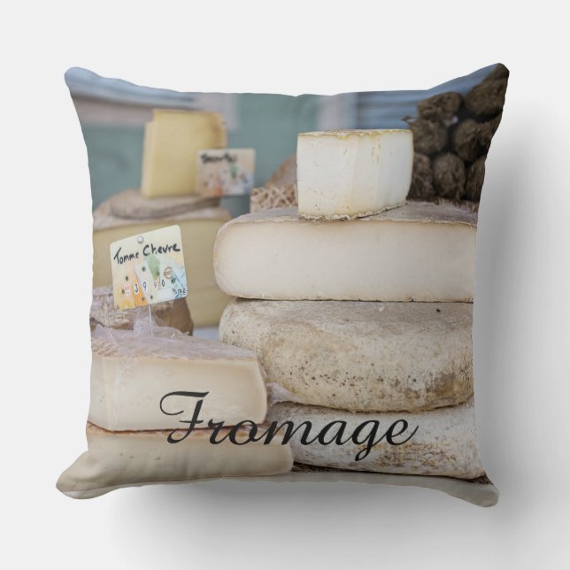 Rustic French Cheese Selection Cushion (Front)