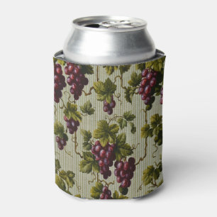 Rustic French Country Vineyard Grapevine Art Can Cooler