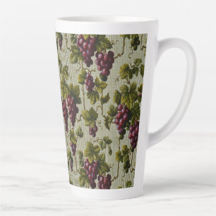 Rustic French Country Vineyard Grapevine Art Latte Mug
