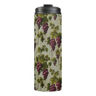 Rustic French Country Vineyard Grapevine Art Thermal Tumbler