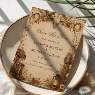 Rustic Frontier Heritage Save The Date